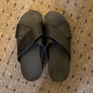 Fitflop Black Criss Cross Strapped Sandals SZ 6